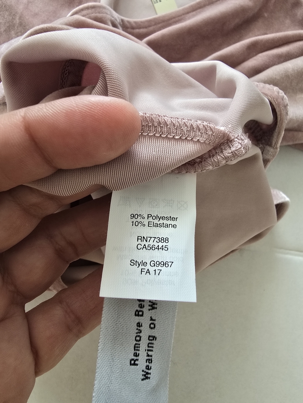 NWT Madewell Pink Velvet Overlapping Bodysuit Size XS - Picture 4 of 11